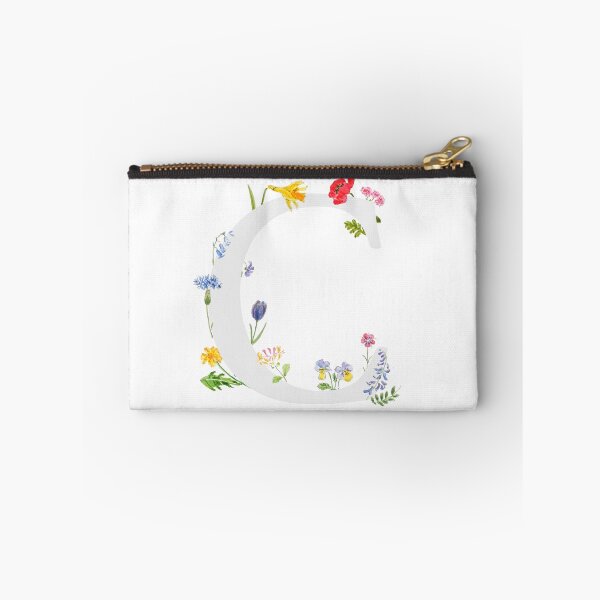 Artikelvorschau, botanisches Monogramm-Alphabet C Wildblumen handgemalt entworfen und verkauft von SelenePaintings .
