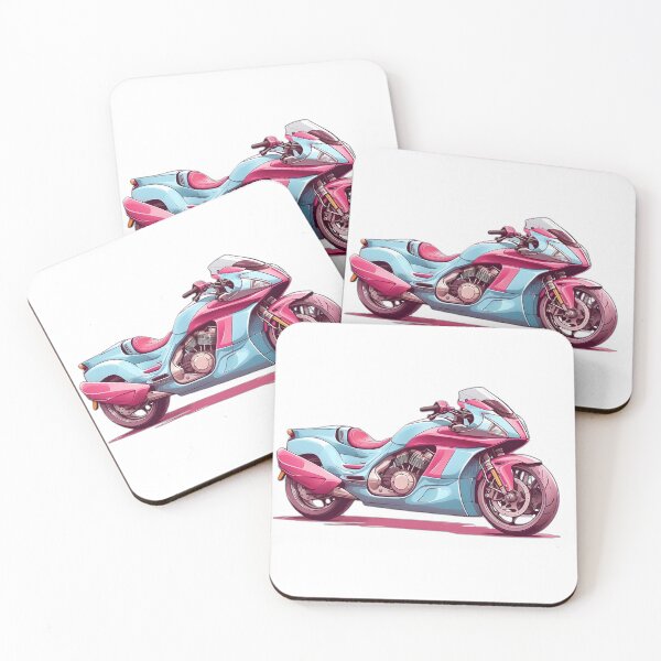 Item preview,  Pink and Blue Motorcycle designed and sold by Andreas M. Mueller.