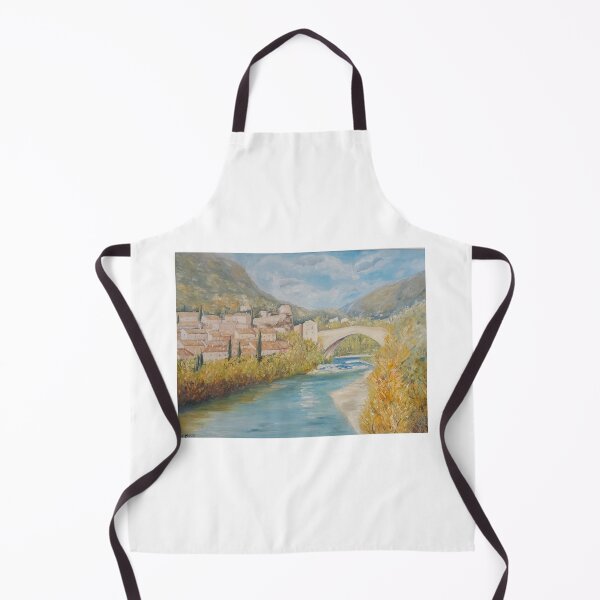 Item preview, Puente románico visto río abajo designed and sold by clayreparisshop.
