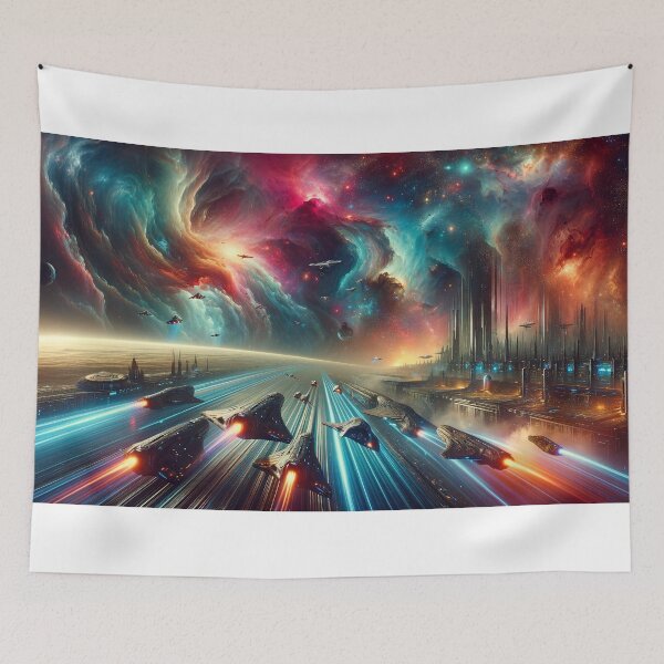 Item preview, Galactic Empires: A Vibrant Space Civilization Artwork designed and sold by The-Library.