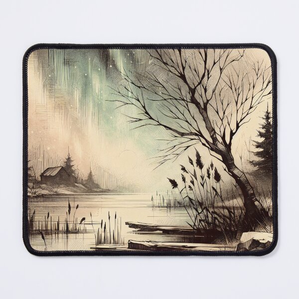 Item preview, Whispers of Dawn at the Lakeshore designed and sold by PictorialWhimsy.