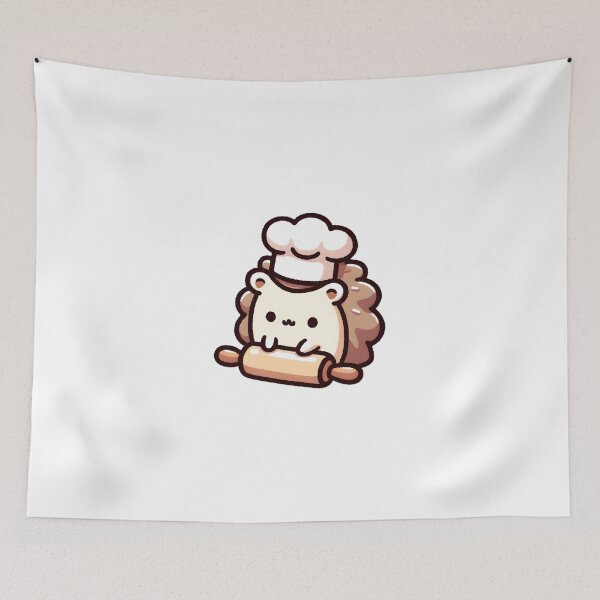 Artikelvorschau, Hedgehog Chef Rolling Out Culinary Delights entworfen und verkauft von UmbrellaStudio1.