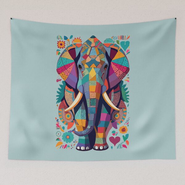 Item preview, Colorful Elephant designed and sold by Sketch-Shack.