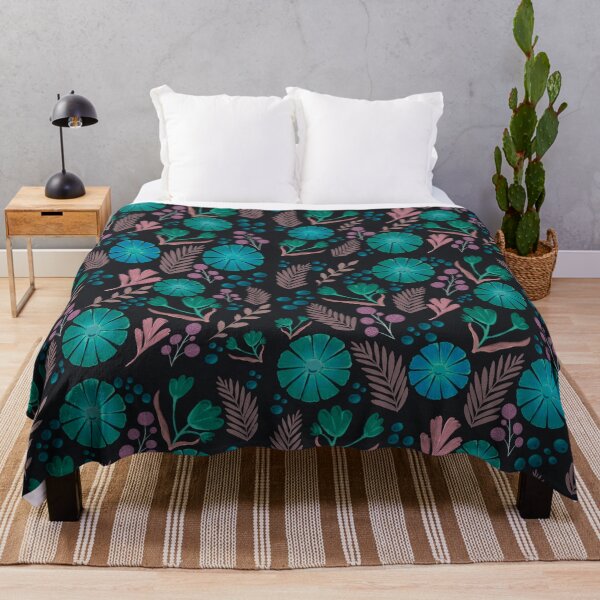 Item preview, Midnight Flora Dark Pattern designed and sold by sezinu.