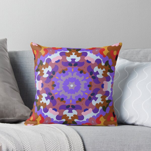 Item preview, Retro Mandala Purple Orange and Pink designed and sold by WormholeOrbital.