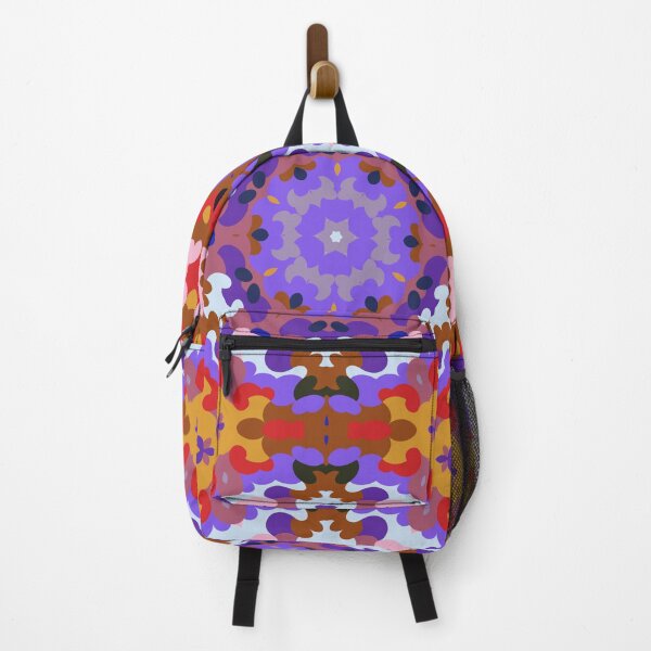 Artikelvorschau, Retro Mandala Lila Orange und Rosa entworfen und verkauft von WormholeOrbital.