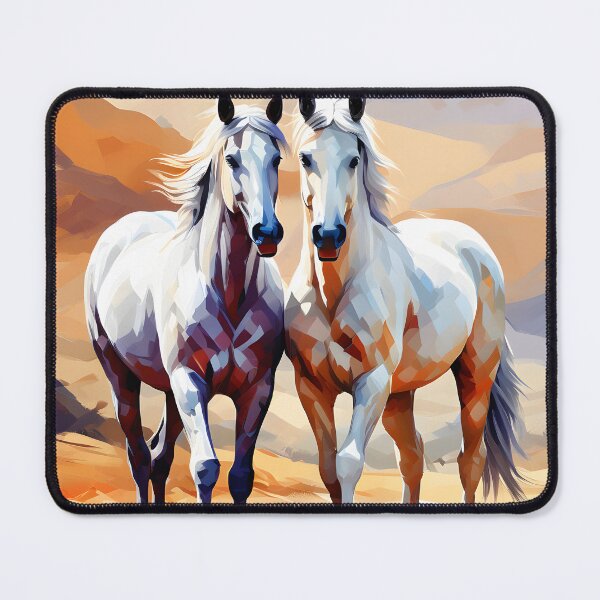 Item preview, Abstract style picture of Arabian horses designed and sold by Petalandfur.