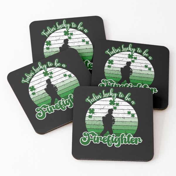Item preview, Lucky Firefighter St Patricks Day designed and sold by CheekyChimpCo.
