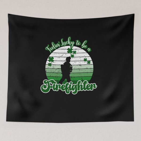 Item preview, Lucky Firefighter St Patricks Day designed and sold by CheekyChimpCo.
