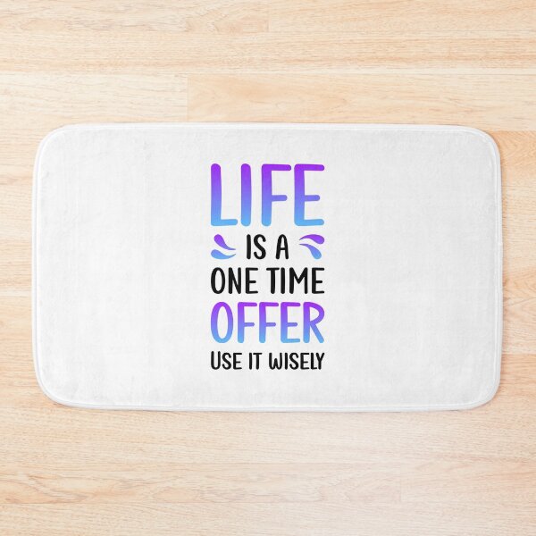 Item preview, Life is a one time offer | Use it wisely designed and sold by Enchantedbox.