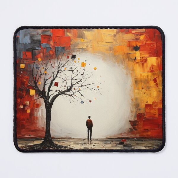Item preview, tree person imagine abstract art wall erase leaf designed and sold by UILOVE.