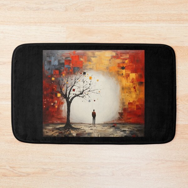 Item preview, tree person imagine abstract art wall erase leaf designed and sold by UILOVE.