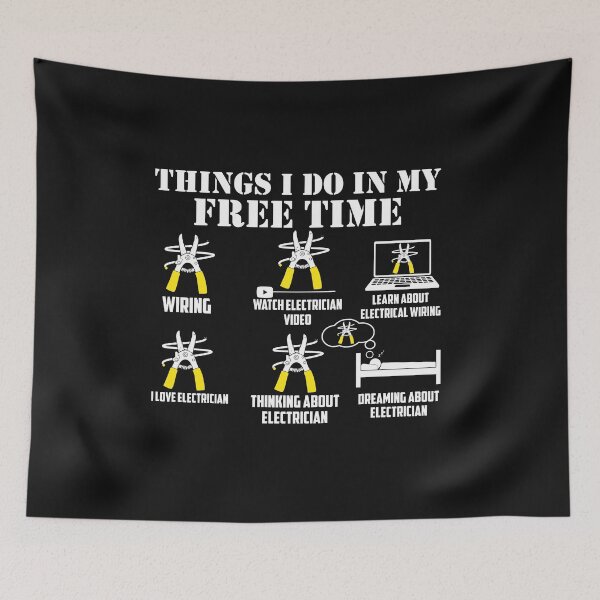 Item preview, Things I Do In My Free Time Electrician / Electrician /  designed and sold by Tee Hub.