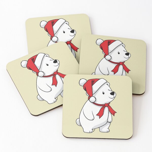Item preview, Cute ice bear with red Christmas hat designed and sold by ozdilh.