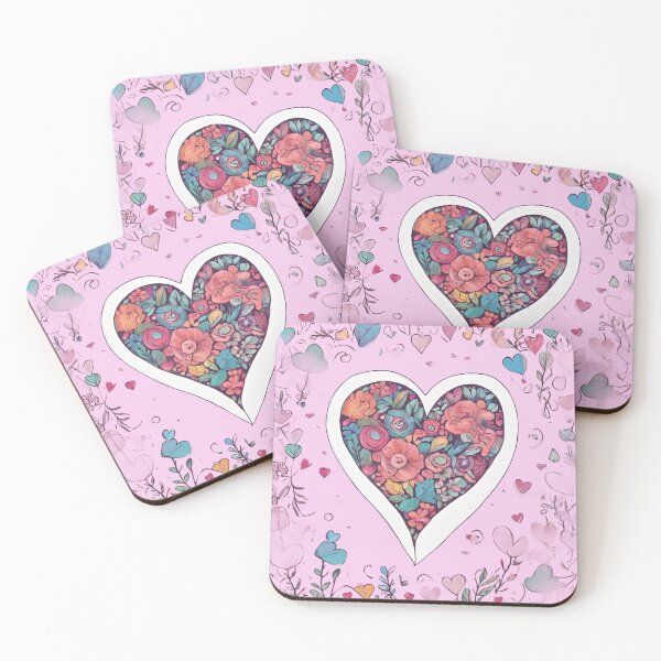 Item preview, Colorful flowers in heart. designed and sold by Just You Tee | Say It Loud, Wear It Proud.