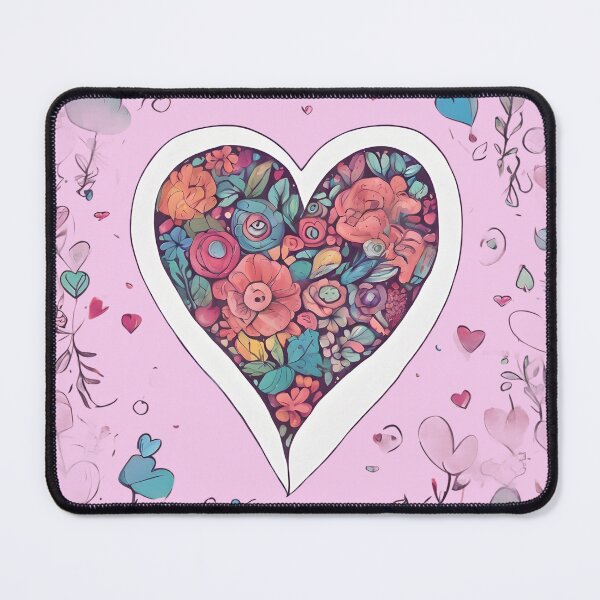 Item preview, Colorful flowers in heart. designed and sold by Just You Tee | Say It Loud, Wear It Proud.