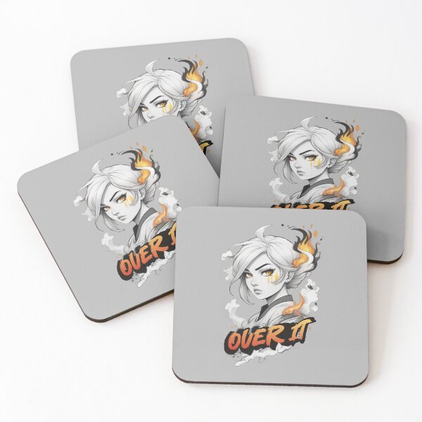 Item preview, Over it. Angry  girl  on fire x.26 designed and sold by Moeruonnanoko.