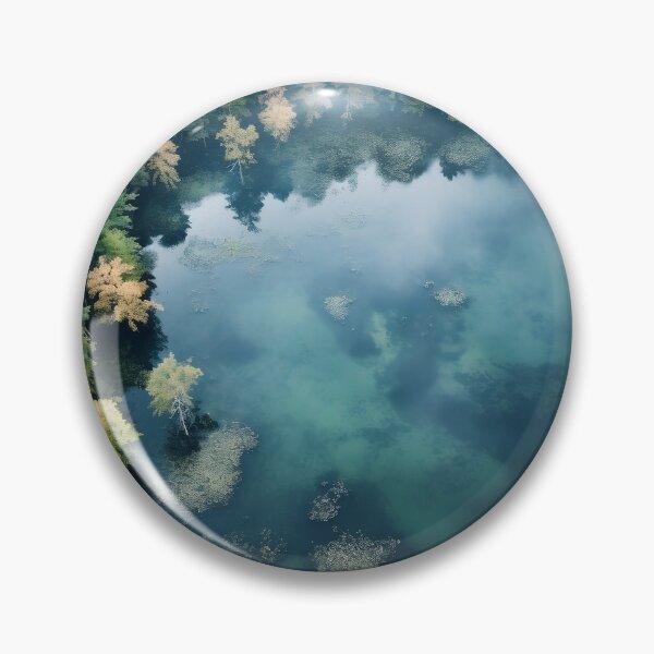Item preview, Green forest with lake drone photo - Landscape photography designed and sold by TheArtistOf2022.