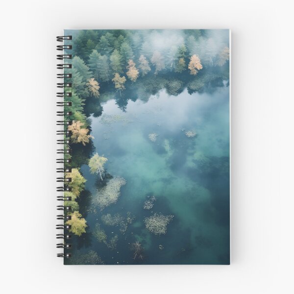 Item preview, Green forest with lake drone photo - Landscape photography designed and sold by TheArtistOf2022.