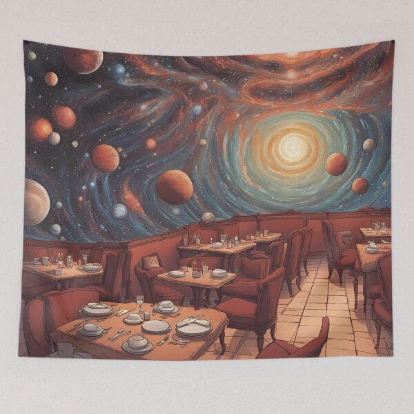 Item preview, The Restaurant at the End of the Universe designed and sold by PutiPato42.