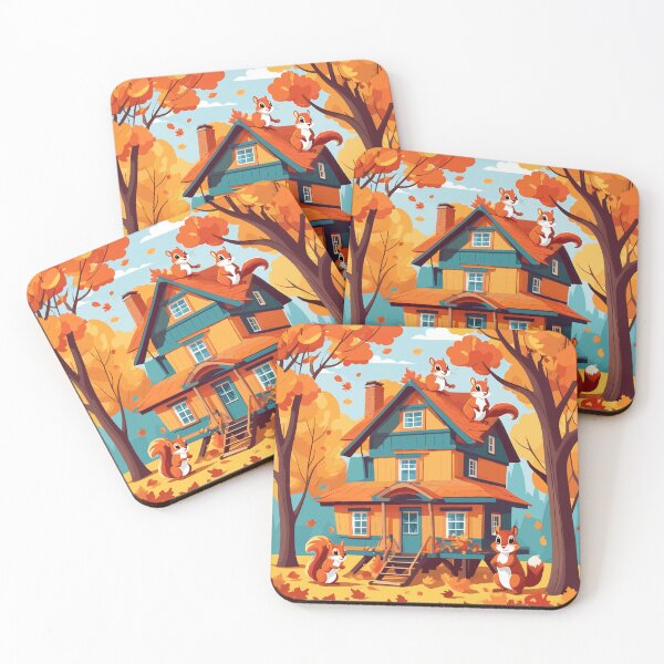 Item preview, Squirrels And Autumn Artwork designed and sold by WildlifeInc.