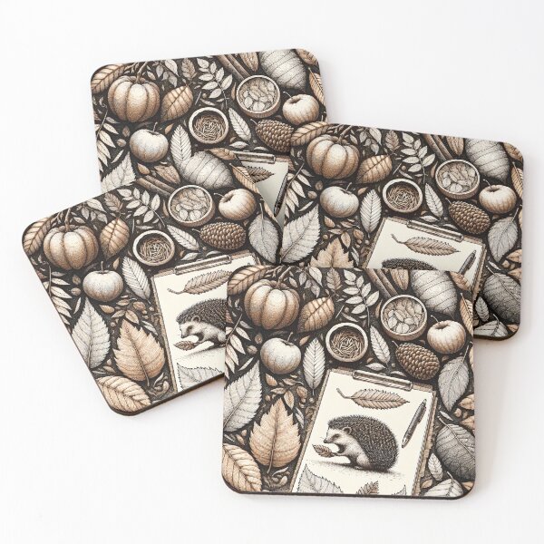 Item preview, Whispers of Autumn with a Prickly Companion designed and sold by PictorialWhimsy.