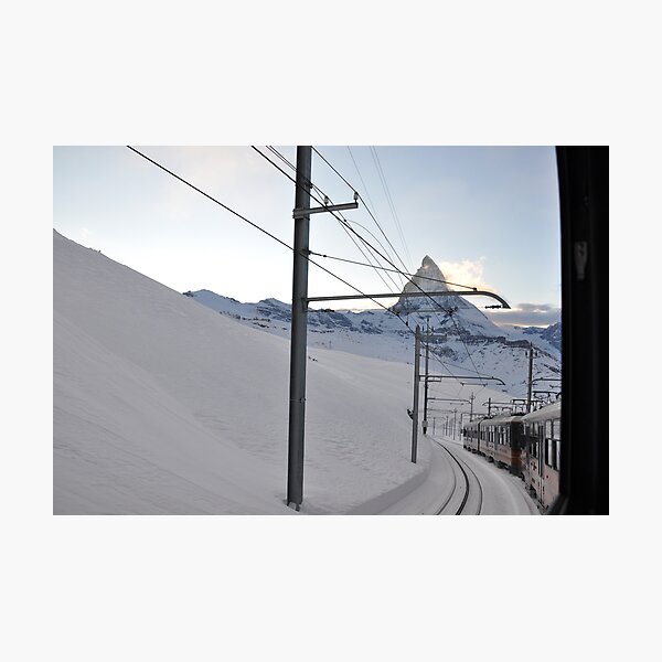 Gornergrat Bahn – the matterhorn railway Photographic Print