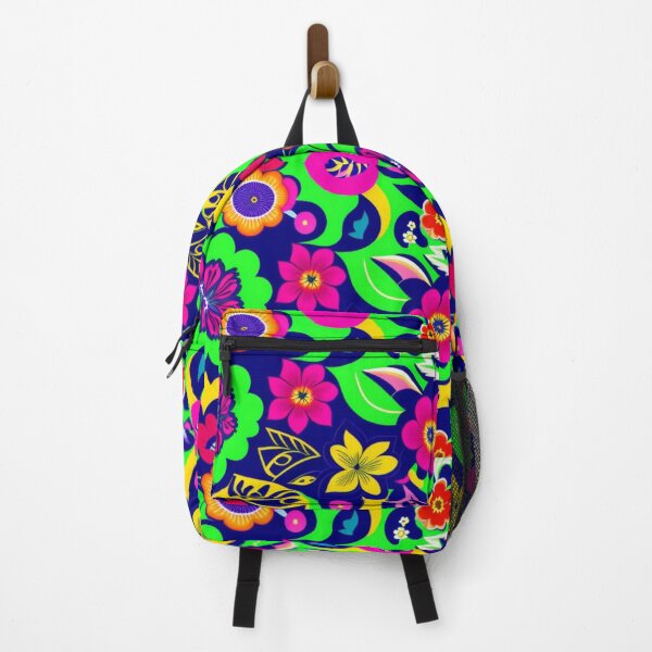Item preview, Trippy neon floral design designed and sold by Roxburylane.