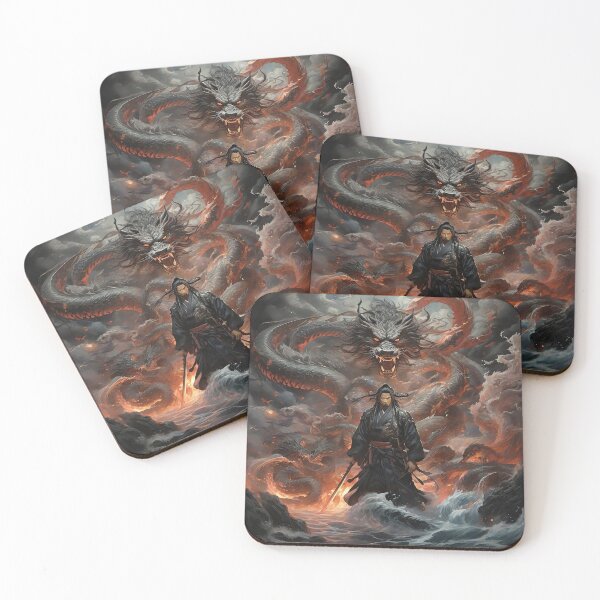 Item preview, Ryujin and Samurai Harmony: Powerful Fusion Art for Warriors designed and sold by Fafa ND.
