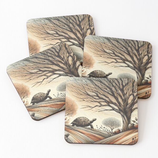 Item preview, Autumn Serenity with Turtles and Apples designed and sold by PictorialWhimsy.