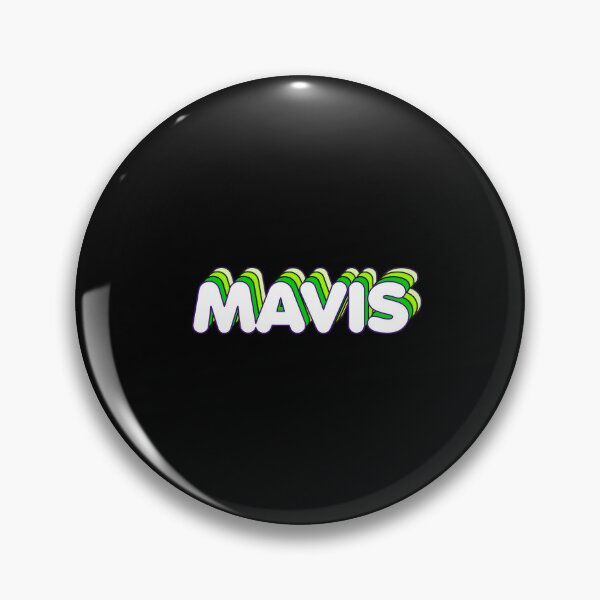 Item preview, Green Layers Mavis Name Label (Black) designed and sold by NormadWorld.