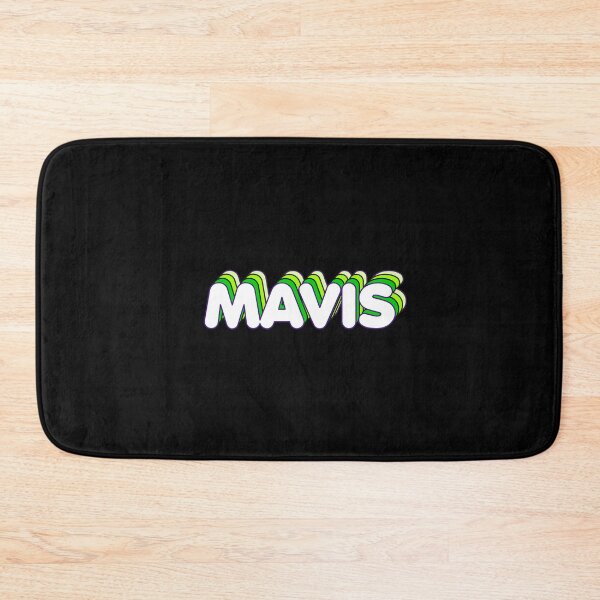 Item preview, Green Layers Mavis Name Label (Black) designed and sold by NormadWorld.