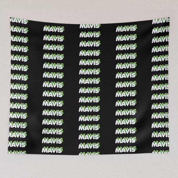 Item preview, Green Layers Mavis Name Label (Black) designed and sold by NormadWorld.