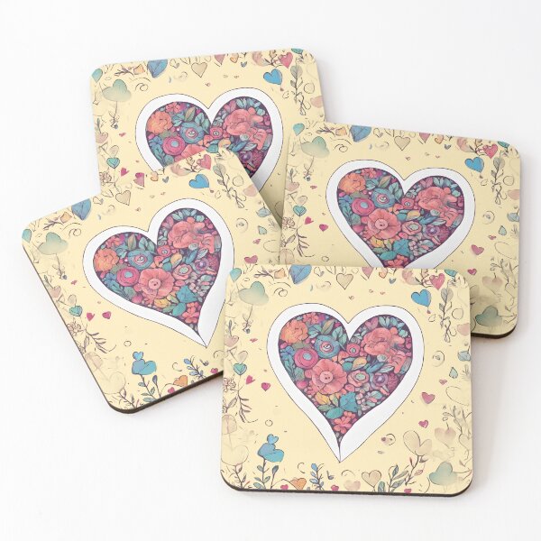 Item preview, Colorful flowers in heart. designed and sold by Just You Tee | Say It Loud, Wear It Proud.