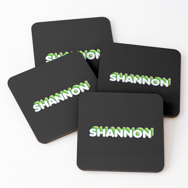 Item preview, Green Layers Shannon Name Label (Black) designed and sold by NormadWorld.
