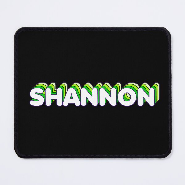 Item preview, Green Layers Shannon Name Label (Black) designed and sold by NormadWorld.