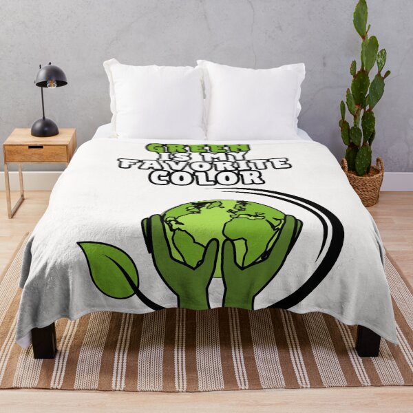 Item preview, GREEN is my favorite color Eco motto designed and sold by SkyEditor.
