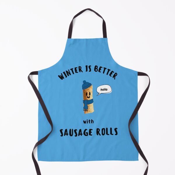 Item preview, WINTER IS BETTER with SAUSAGE ROLLS Cute Sausage Roll Black Writing designed and sold by usernamenaijan.