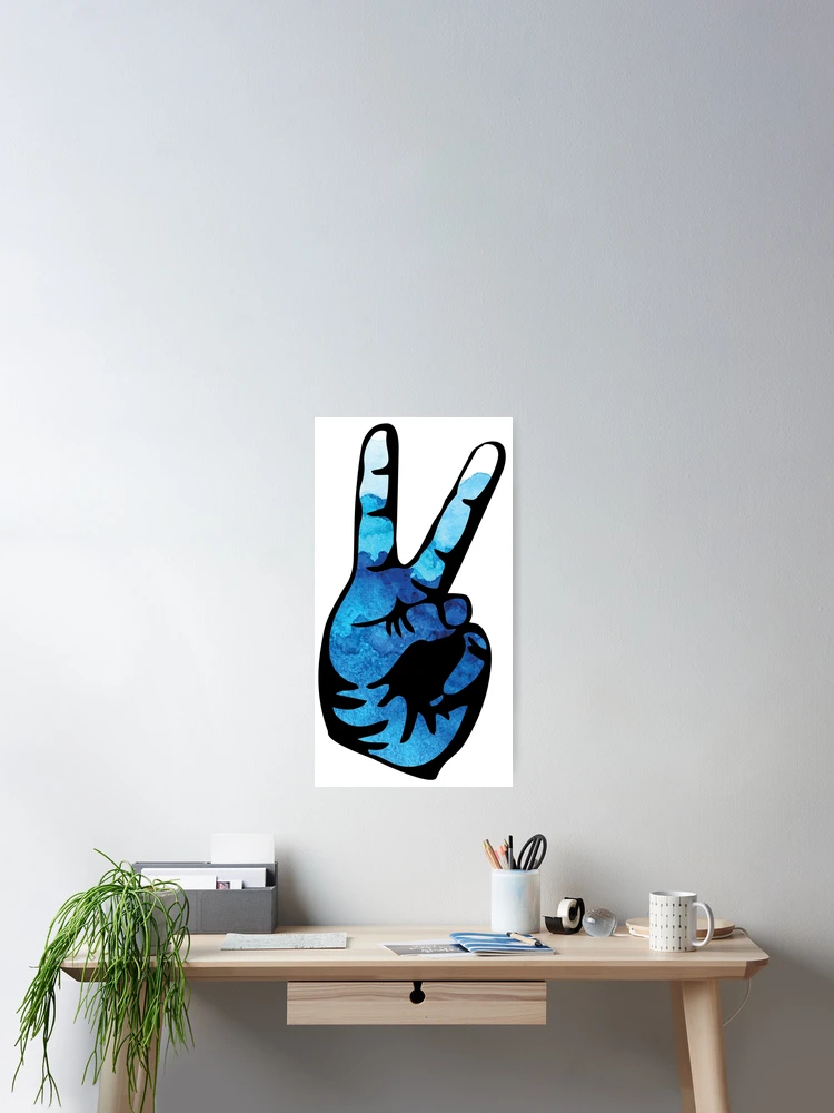 Thumbnail 2 of 3, Poster, Peace Out designed and sold by One-Raz.