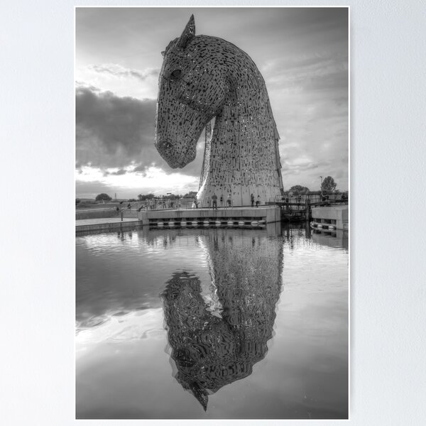 Kelpies Reflection Poster
