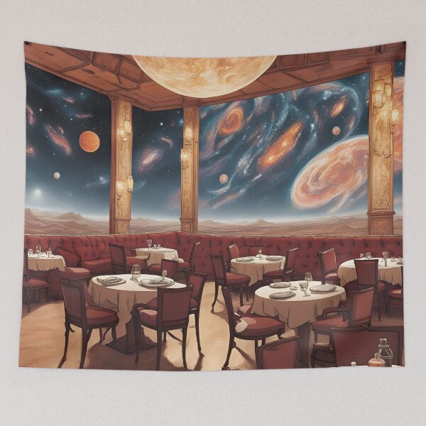 Item preview, The Restaurant at the End of the Universe designed and sold by PutiPato42.