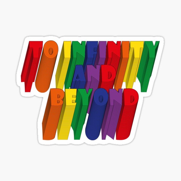 Vers l'infini et au-delà Sticker