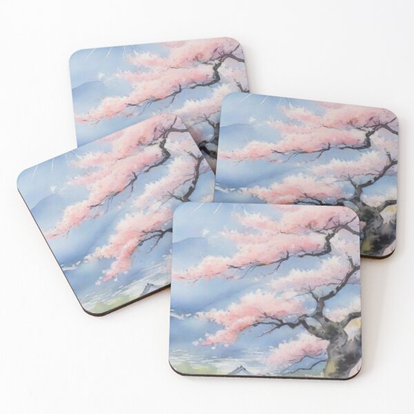 Item preview, Wall art print view of fuji moutain  watercolor hi-res JPEG designed and sold by WhiteDoveArt.