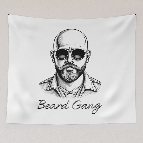 Item preview, Beard Gang Bald Guy designed and sold by Manifest-Style.