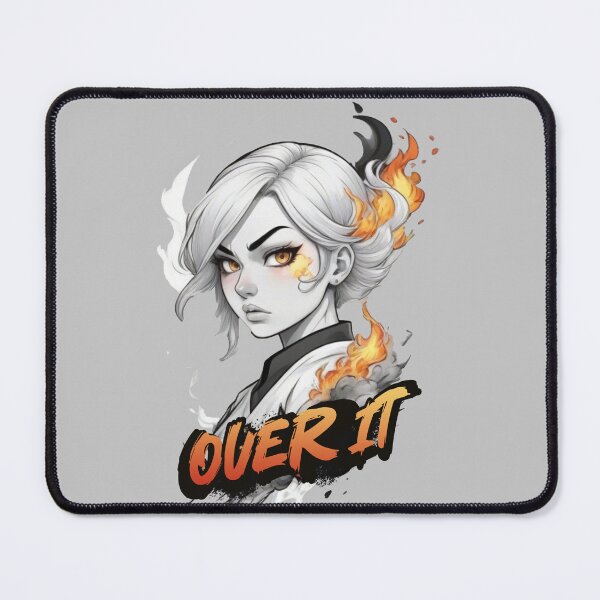 Item preview, Over it. Angry girl on fire x.27 designed and sold by Moeruonnanoko.