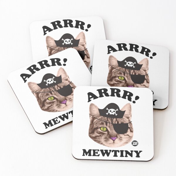 Item preview, ARR MEWTINY CAT PIRATE designed and sold by TODD GOLDMAN.