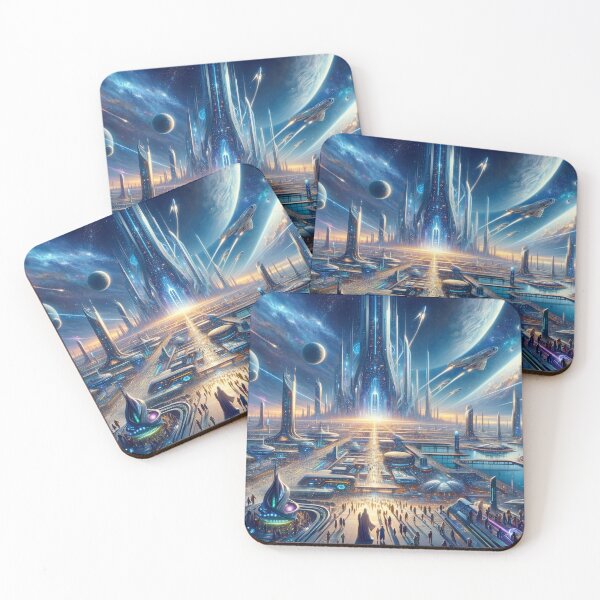 Item preview, Galactic Empires: A Vibrant Space Civilization Artwork designed and sold by The-Library.