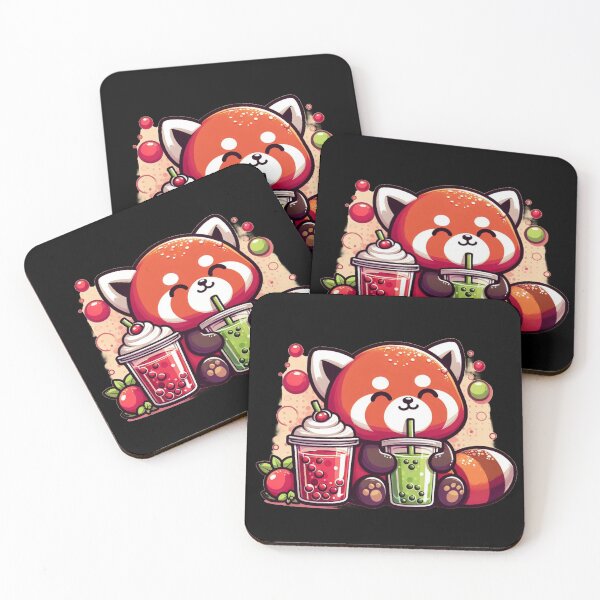 Item preview, Bubble Tea Cute Red Panda  designed and sold by kewttiestore.