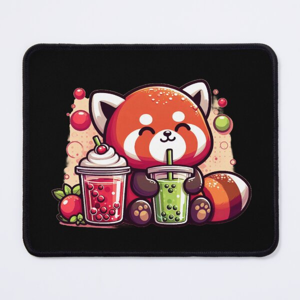 Item preview, Bubble Tea Cute Red Panda  designed and sold by kewttiestore.