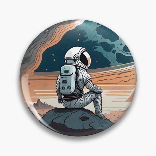 Item preview, Alone astronaut in a strange planet designed and sold by emaotx.